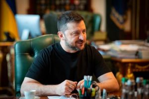 Preseidntele Ucrainei, Volodimir Zelenski, primit la Palatul Cotroceni de presedintele Nicusor Dan