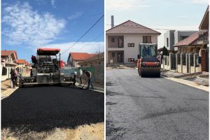 Constructorii asfaltează strada Bajor Andor din cartierul Oncea (FOTO)
