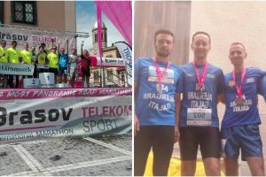 Trei militari si un fost atlet: Stafeta Asii alergarii Galati s-a clasat pe locul trei la Maratonul international de la Brasov