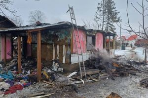 O familie cu un bebeluş de 7 luni, din Botoşani, trăieşte într-un grajd după ce focul le-a mistuit totul