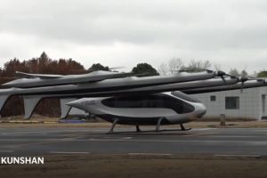 Taxi zburător, testat cu succes în China: transportă până la 10 persoane