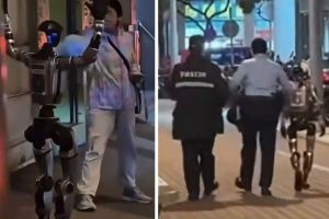 Primul robot umanoid „arestat” de poliţie după ce a speriat o femeie de 70 de ani. Incidentul din China a devenit viral (VIDEO)