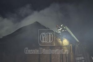 Două case ard la Gura Ocniţei