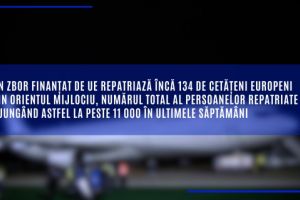 Peste 100 de cetateni europeni repatriati din Orientul Mijlociu cu un zbor finantat de UE, aterizat la Bucuresti