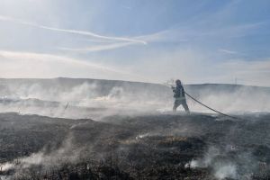 Incendii de vegetaţie uscată în mai multe localităţi mureşene