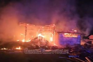 Un adăpost de animale a ars noaptea trecută la Ulmi