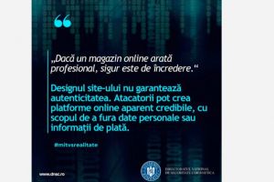 Atentie la cumparaturile online! DNSC avertizeaza ca un design profesionist nu garanteaza siguranta site-ului