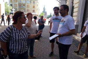Primarul Robu ii face „trotsky-isti” pe cei din USR, care aduna semnaturi in centrul Timisoarei