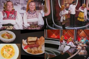 VIDEO. Tradiţia din Țara Oaşului, în platoul Chefi la cuţite. Irina şi Alina s-au prezentat cu preparate delicioase, dar şi cu un cadou pentru chefi