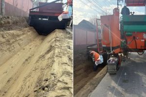 Răcăciuni: lucrările de modernizare a infrastructurii rutiere continuă pe strada Atta Constantinescu