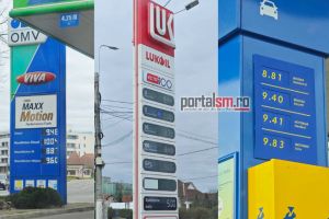 Motorina a trecut de 10 lei/litru în Satu Mare. Diferenţe mici între benzinării, dar trendul este clar