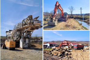 Lucrări anti-inundaţii lângă Aleşd: ABA Crişuri amenajează Valea Secătura din Peştiş (FOTO)