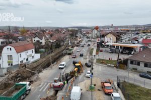 Lucrările de pe Calea Șurii Mari: stadiul după 10 zile al celor 4 echipe de pe şantier / video foto