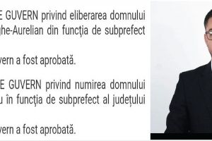 Oficial! Guvernul l-a instalat subprefect de Gorj pe Ionuţ Drăgoi