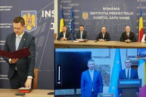 FOTO. Satu Mare are, începând de astăzi, un nou subprefect. Valer Beşeni a depus jurământul