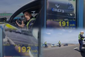 VIDEO. Un sătmărean a picat în plasa poliţiştilor pe A1. Permis suspendat şi amendă