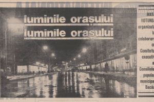 Bacăul în semiîntuneric: dezbaterea din 1971 despre firmele luminoase şi imaginea oraşului