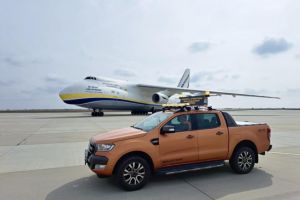 FOTO: Una dintre cele mai impresionante aeronave din lume a aterizat pe Aeroportul International Mihail Kogalniceanu Constanta