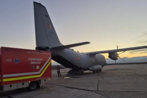 MApN: 3 pacienţi cu arsuri, transportaţi în Germania cu o aeronavă Spartan