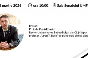 Daniel David, prelegere la UMFST