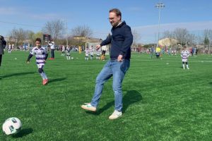 S-a deschis noua bază sportivă din Timişoara. Primul şut, al lui Fritz