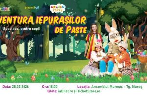 ”Aventura iepuraşilor de Paşte”, spectacol găzduit de sala Ansamblului ”Mureşul”
