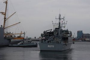 FOTO: Vanatorul de mine M270 Sublocotenent Ion Ghiculescu, la cea de-a noua activare a operatiei MCM BLACK SEA 2026