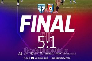 Chindia Tărgovişte coboară pe ultimul loc după înfrângerea cu FC Voluntari