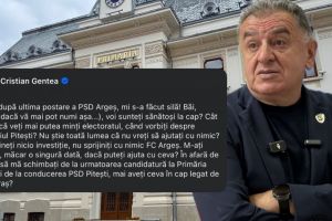 Lămâiţa politică la Piteşti: primarului Cristian Gentea i s-a acrit de PSD Argeş