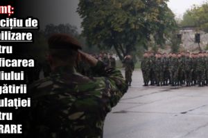 Neamţ: Exerciţiu de mobilizare pentru verificarea stadiului pregătirii populaţiei pentru apărare