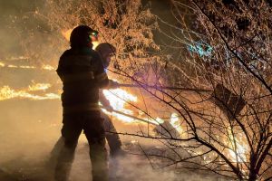 FOTO & VIDEO Incendiu într-o localitate din Botoşani. Flăcări uriaşe pe un câmp
