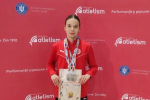 Două medalii de argint obţinute de atleta CSM Sfântu Gheorghe, Hollo Vivien, la Naţionalele de sală U16