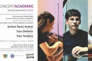 Concert academic susţinut de elevi ai Liceului de Muzică „Tudor Ciortea” Braşov, la Casa Muzicii din Sfântu Gheorghe