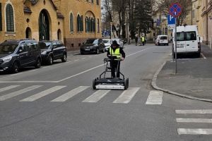 Cum „vede” Primăria Sibiu ce e sub pământ: scanare high-tech pe strada Mitropoliei / foto