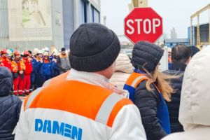 VIDEO. Un nou protest organizat la Șantierul Naval DAMEN Mangalia! 