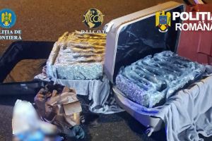 Bărbat arestat după ce a încercat să introducă zeci de kilograme de canabis în România