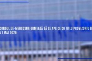 UE activeaza provizoriu acordul comercial cu Mercosur de la 1 mai 