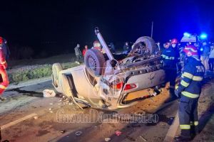 Accident seara trecută la Băleni