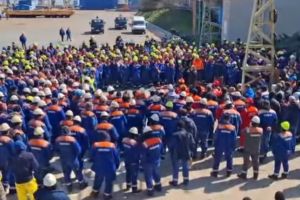 VIDEO: A cincea zi de proteste la Șantierul Naval DAMEN Mangalia