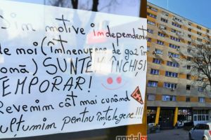 FOTO. Blocuri fără gaz în mai multe zone din Satu Mare: spaţii comerciale închise temporar, locatarii revoltaţi