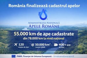 Romania finalizeaza cadastrul apelor. 55.000 km de ape cadastrate de Apele Romane