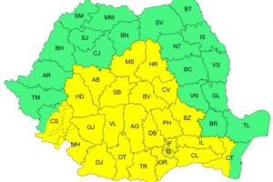 COD GALBEN de vânt puternic şi precitaţii, inclusiv la Braşov. Avertizarea va expira pe 30 martie