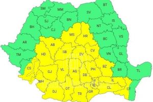 Cod Galben de vânt în judeţul Dâmboviţa, vineri, 27 martie