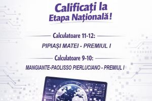 Doi elevi de la „Magheru”, din nou la etapa naţională a olimpiadei AcadNet