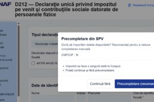 ANAF introduce Declaraţia Unică 2026 precompletată: ce trebuie să ştie românii cu PFA, dividende, chirii sau crypto