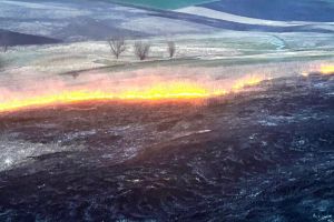FOTO Flăcări puternice, în ultimele ore, în judeţul Botoşani. Incendii în cinci localităţi
