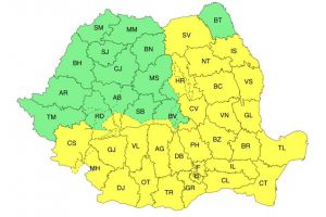 Atenţionări de la meteorologi / Precipitaţii însemnate cantitativ şi intensificări ale vântului