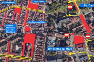 De luni încep lucrările în Traian. Pe unde nu veţi putea circula