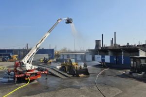 Exerciţiu de amploare la Slatina: scenariu cu scurgeri de clor la un operator industrial/ VIDEO