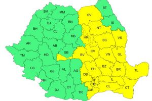 Un nou cod galben de ploi şi ninsori valabil pentru judeţul Braşov